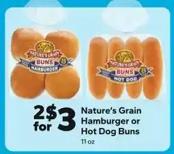 Save a Lot Nature's Grain Hamburger or Hot Dog Buns offer