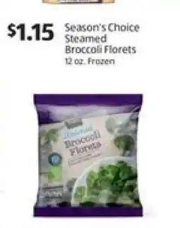 Aldi Season's Choice Steamed Broccoli Florets offer