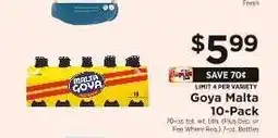 ShopRite Goya Malta 10-Pack offer