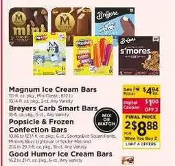 ShopRite Popsicle & Frozen Confection Bars offer