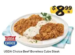 Winn Dixie USDA Choice Beef Boneless Cube Steak offer
