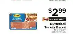 ShopRite Butterball Turkey Bacon offer
