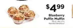 ShopRite Blueberry Puffin Muffin offer