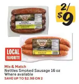 Winn Dixie Nettles Smoked Sausage offer