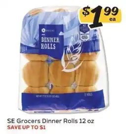 Winn Dixie SE Grocers Dinner Rolls 12 oz offer