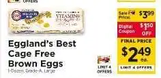 ShopRite Eggland's Best Cage Free Brown Eggs offer