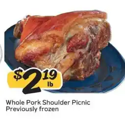 Winn Dixie Whole Pork Shoulder Picnic offer