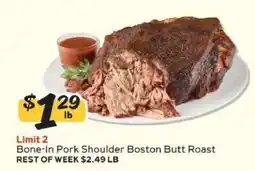 Winn Dixie Bone-In Pork Shoulder Boston Butt Roast offer