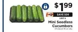 ShopRite Mini Seedless Cucumbers offer