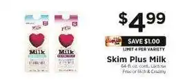 ShopRite Skim Plus Milk offer
