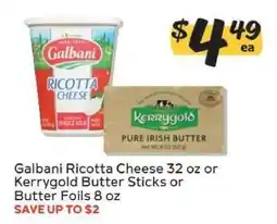 Winn Dixie Galbani Ricotta Cheese or Kerrygold Butter offer