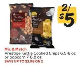 Winn Dixie Prestige Kettle Cooked Chips or Popcorn offer