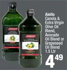 Super King Markets Aiello Canola & Extra Virgin Olive Oil Blend, Avocado Oil Blend or Grapeseed Oil Blend offer
