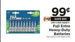 ShopRite Fuji Extra Heavy Duty Batteries offer