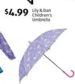 Aldi Lily & Dan Children's Umbrella offer