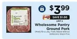 ShopRite Wholesome Pantry Ground Pork offer