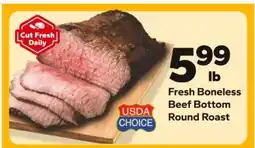Save a Lot Fresh Boneless Beef Bottom Round Roast offer