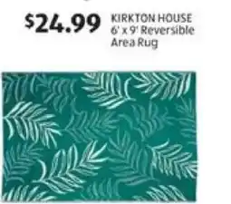 Aldi KIRKTON HOUSE 6' x 9' Reversible Area Rug offer
