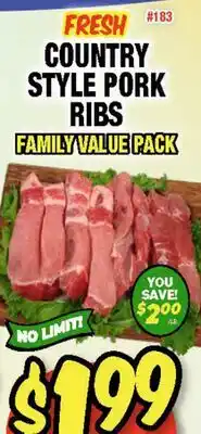 Western Beef COUNTRY STYLE PORK RIBS offer