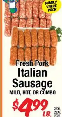 Western Beef Fresh Pork Italian Sausage offer