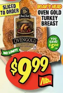 Western Beef BOAR'S HEAD OVEN GOLD TURKEY BREAST offer