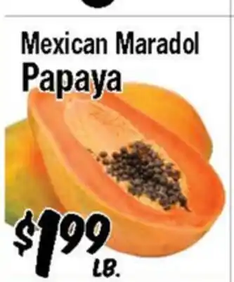 Western Beef Mexican Maradol Papaya offer