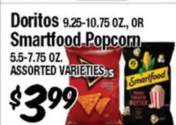 Western Beef Doritos 9.25-10.75 OZ., OR Smartfood Popcorn 5.5-7.75 OZ offer