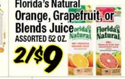 Western Beef Florida's Natural Orange, Grapefruit, or Blends Juice offer