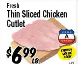 Western Beef Fresh Thin Sliced Chicken Cutlet offer