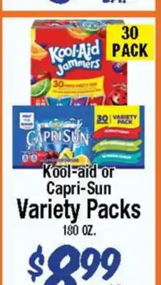 Western Beef Kool-aid or Capri-Sun Variety Packs offer