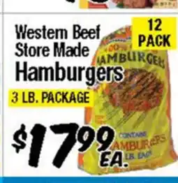 Western Beef Western Beef Store Made Hamburgers offer