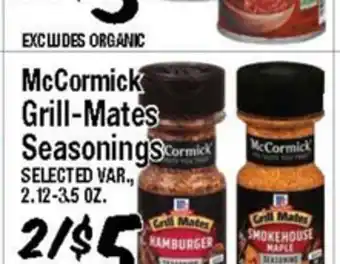 Western Beef McCormick Grill-Mates Seasonings offer