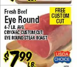 Western Beef Fresh Beef Eye Round offer