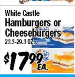 Western Beef White Castle Hamburgers or Cheeseburgers offer