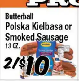 Western Beef Butterball Polska Kielbasa or Smoked Sausage offer