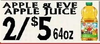 Circus Fruits APPLE & EVE APPLE JUICE offer