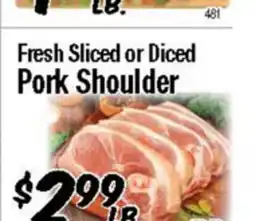 Western Beef Fresh Sliced or Diced Pork Shoulder offer