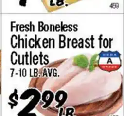 Western Beef Fresh Boneless Chicken Breast for Cutlets offer