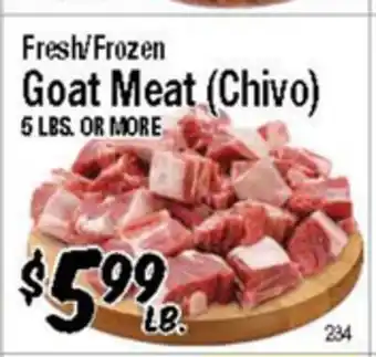 Western Beef Fresh/Frozen Goat Meat (Chivo) offer