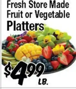 Western Beef Fresh Store Made Fruit or Vegetable Platters offer