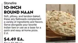 Bristol Farms Stonefire 10-INCH ROUND NAAN offer