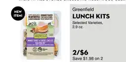 Bristol Farms Greenfield LUNCH KITS offer