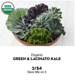 Bristol Farms Organic GREEN & Lacinato KALE offer