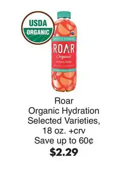 Bristol Farms Roar Organic Hydration offer
