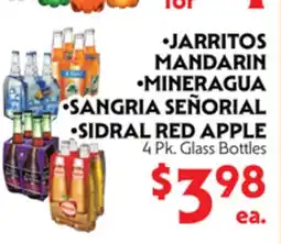 La Chiquita Food Market •JARritos MANDARIN •MINERAGUA •SANGRIA SEÑORIAL •SIDRAL RED APPLE offer