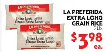 La Chiquita Food Market LA PREFERIDA EXTRA LONG GRAIN RICE offer