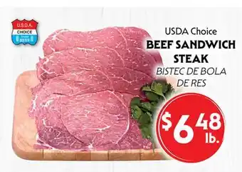La Chiquita Food Market USDA Choice BEEF SANDWICH STEAK offer