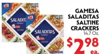 La Chiquita Food Market GAMESA SALADITAS SALTINE CRACKERS offer