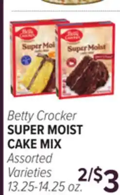 Cermak Fresh Market Betty Crocker SUPER MOIST CAKE MIX offer