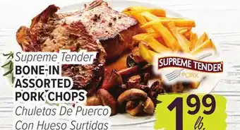 Cermak Fresh Market Supreme Tender BONE-IN ASSORTED PORK CHOPS offer